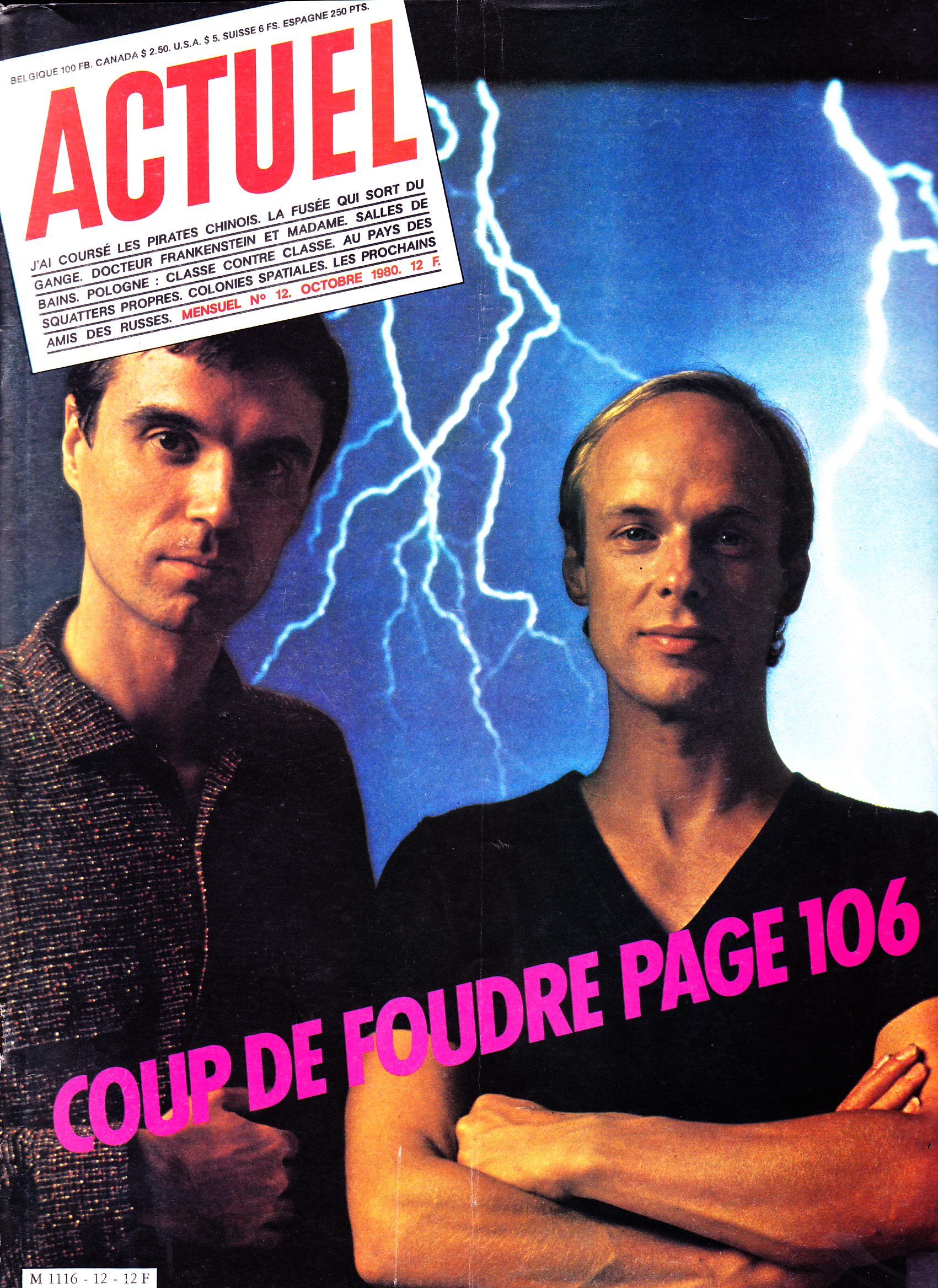 Actuel n12, octobre 1980