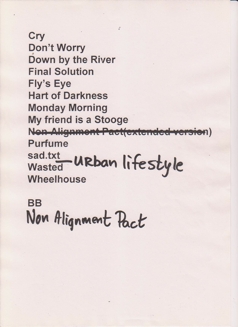 Set List, Milan